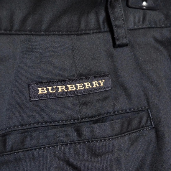 BURBERRY Black Cropped Trousers - Picture 1 of 6